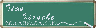 Timo Kirsche Visitenkarte